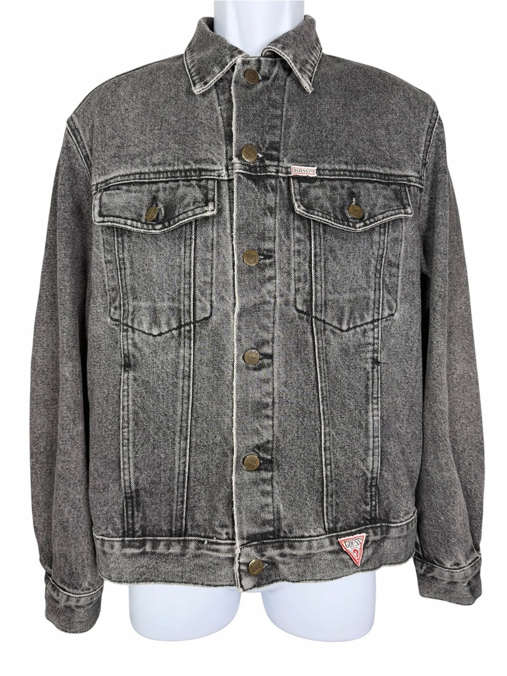 Georges Marciano Vintage Guess USA Denim Jacket Gray Size M